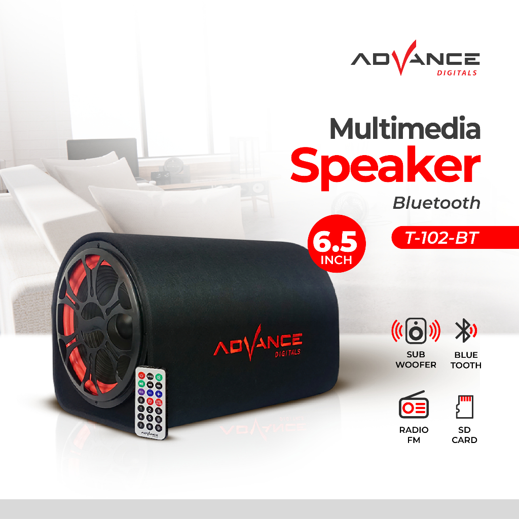 Speaker Bluetooth T-102BT//MP3 6,5 inch Advance T 102BT