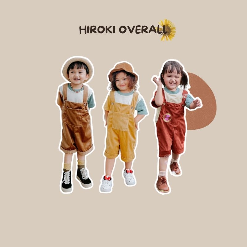 Hiroki Overall • overall corduroy anak