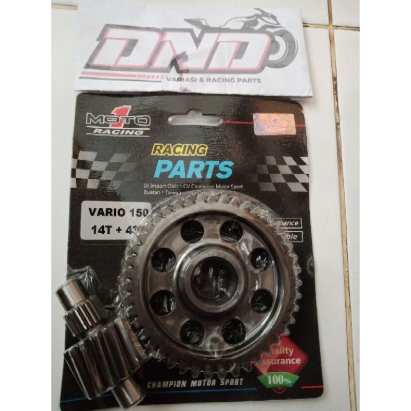 MOTO1 Gigi ratio vario 150 14-43/Gear rasio vario 150