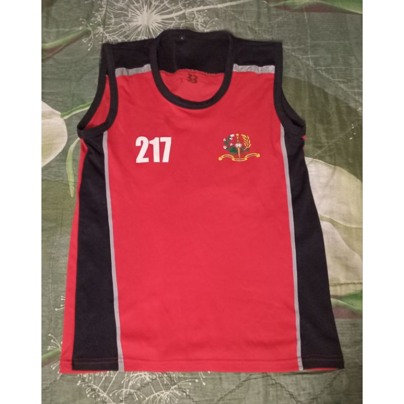 Singlet Akmil Merah Hitam / singlet Akmil Akademi Militer