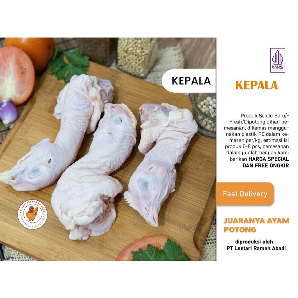 

Kepala Ayam Fresh 1Kg