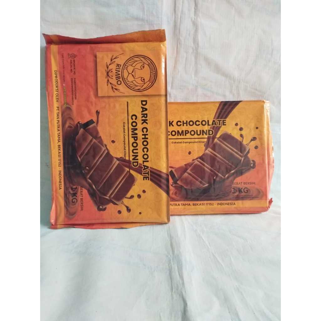 

coklat batang compound 1kg merk rimbo dark choco