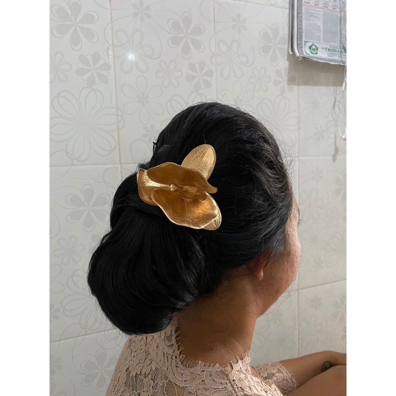 sanggul sirkam polos