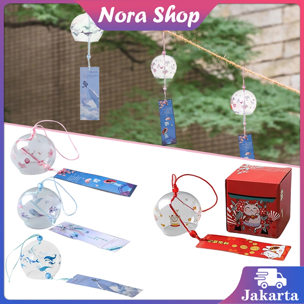 Lonceng Angin Kaca Wind Bells Hiasan Untuk Hadiah Lonceng Angin Kaca Gantung Angin