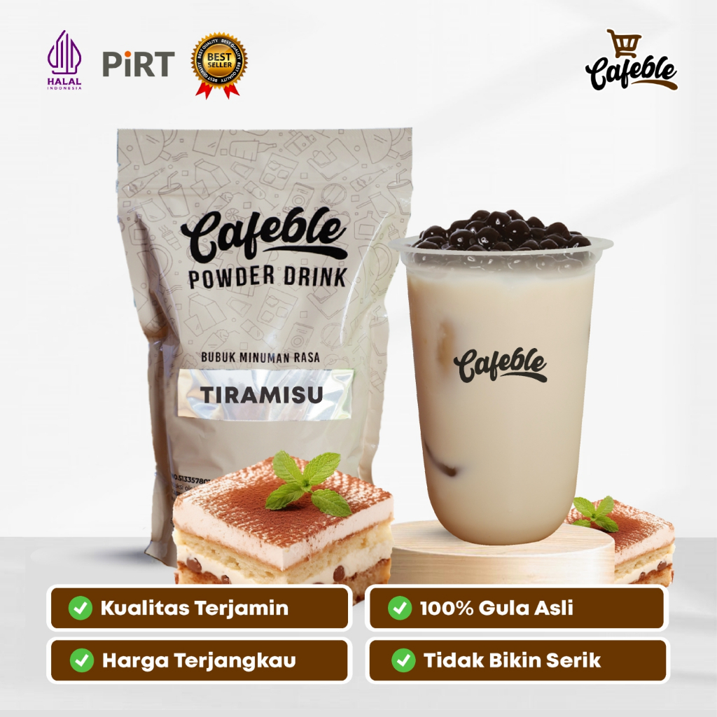 

Cafeble Bubuk Minuman Premium Rasa Tiramisu Kemasan 1 kg