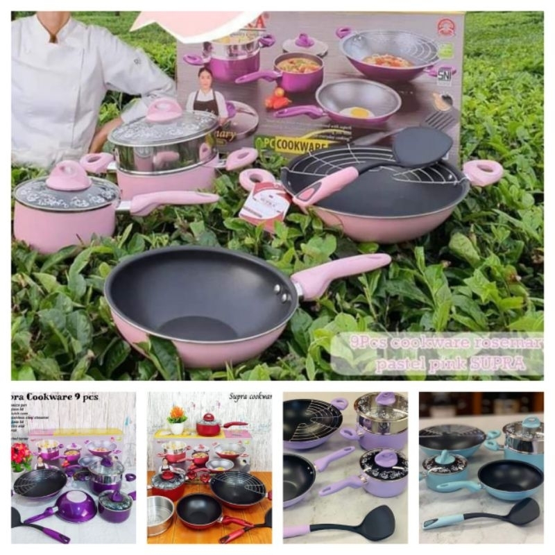 Supra Set 9 Pcs Cookware Set Termurah