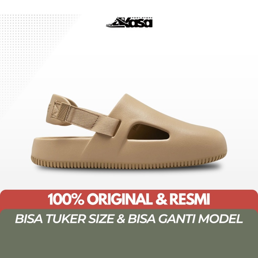 Sandal Pria Wanita Slide Nike Calm Mules Hemp