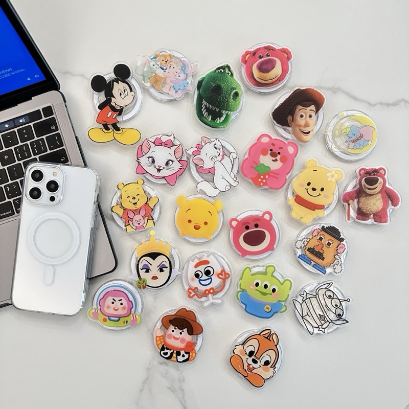 Pop Socket Magnet Magsafe Universal Popsocket Lucu Karakter Lotso Butterfly StellaLou Magnetic Hand 