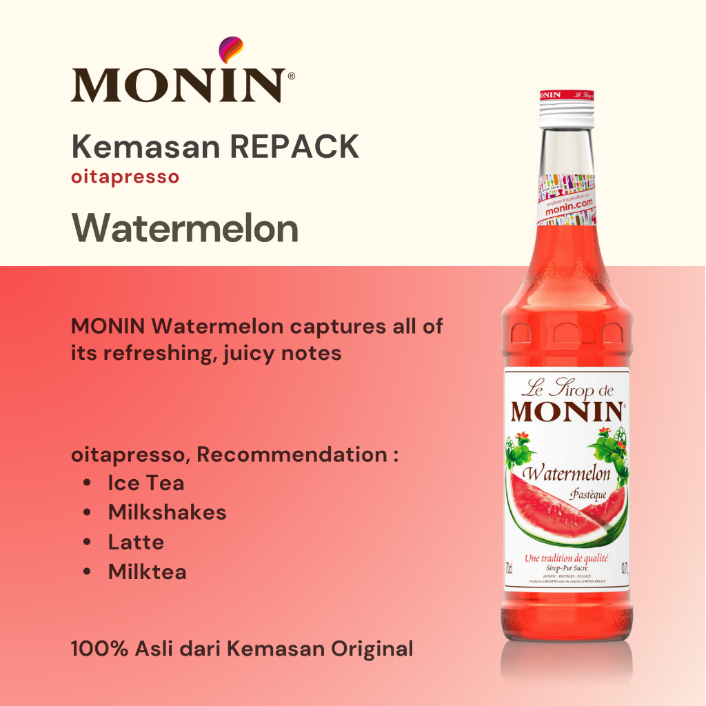 

REPACK - Monin Watermelon Syrup [100] g