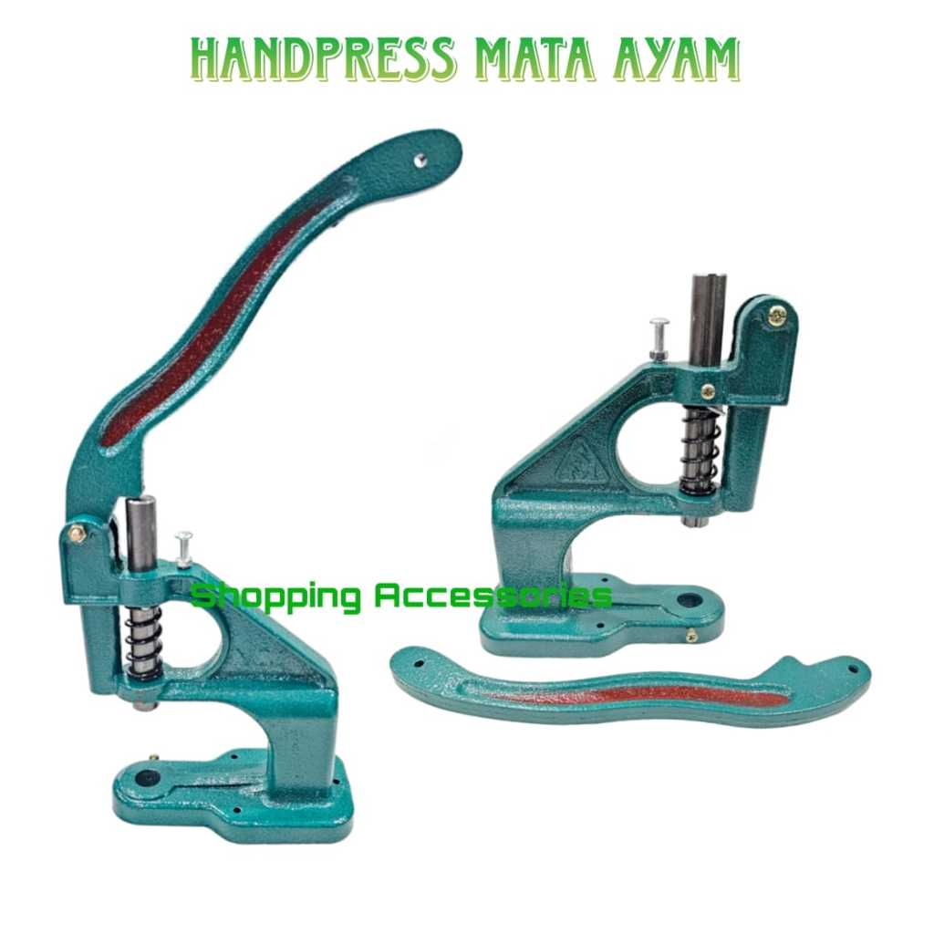 

Handpress HIJAU dan HITAM alat pasang mata ayam kancing snap