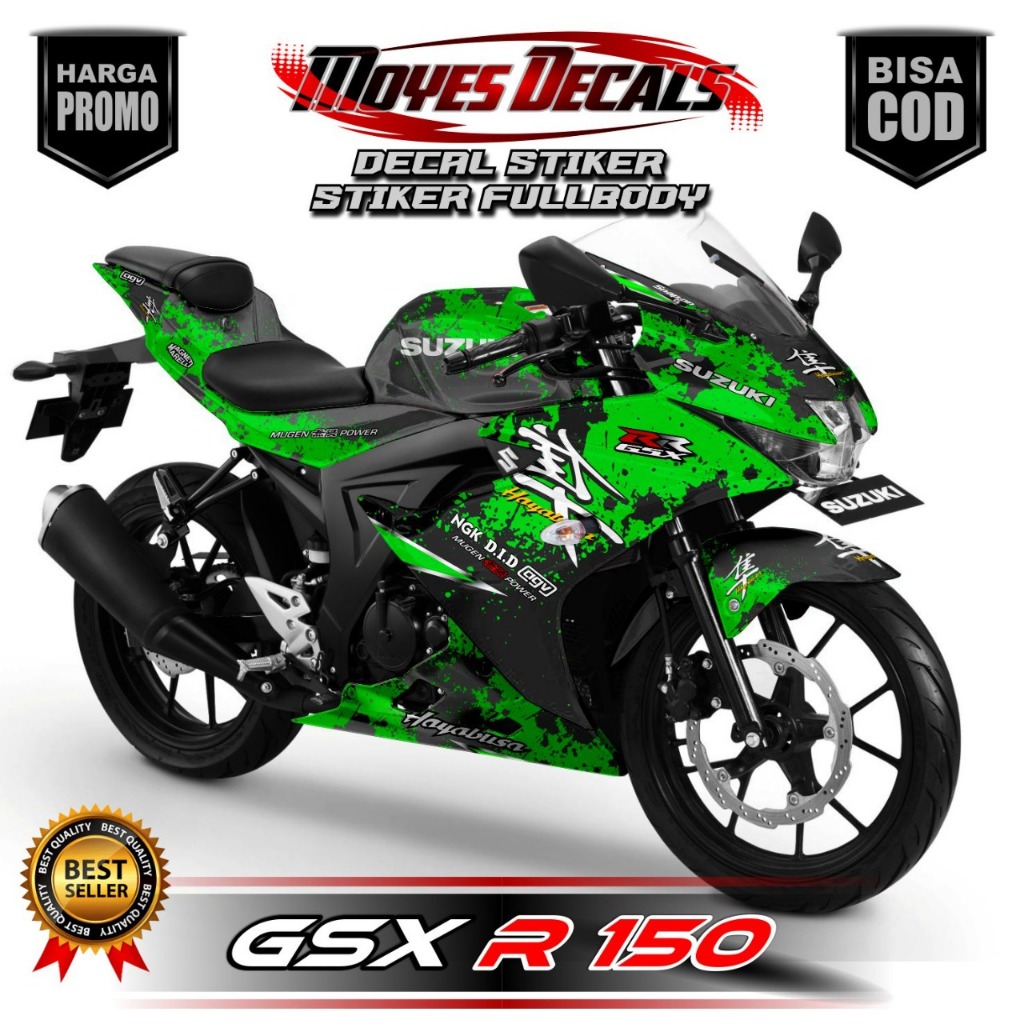 Decal Motor GSX 150R - Stiker Motor GSX 150R Fullbody Premium - Variasi Motor Suzuki GSX 150R HAYABU
