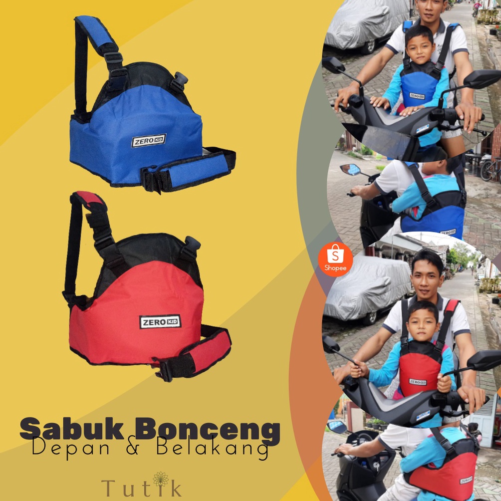 KODE M42O Sabuk Pengaman Anak Sabuk Bonceng Anak Gendong Di Motor Depan Belakang