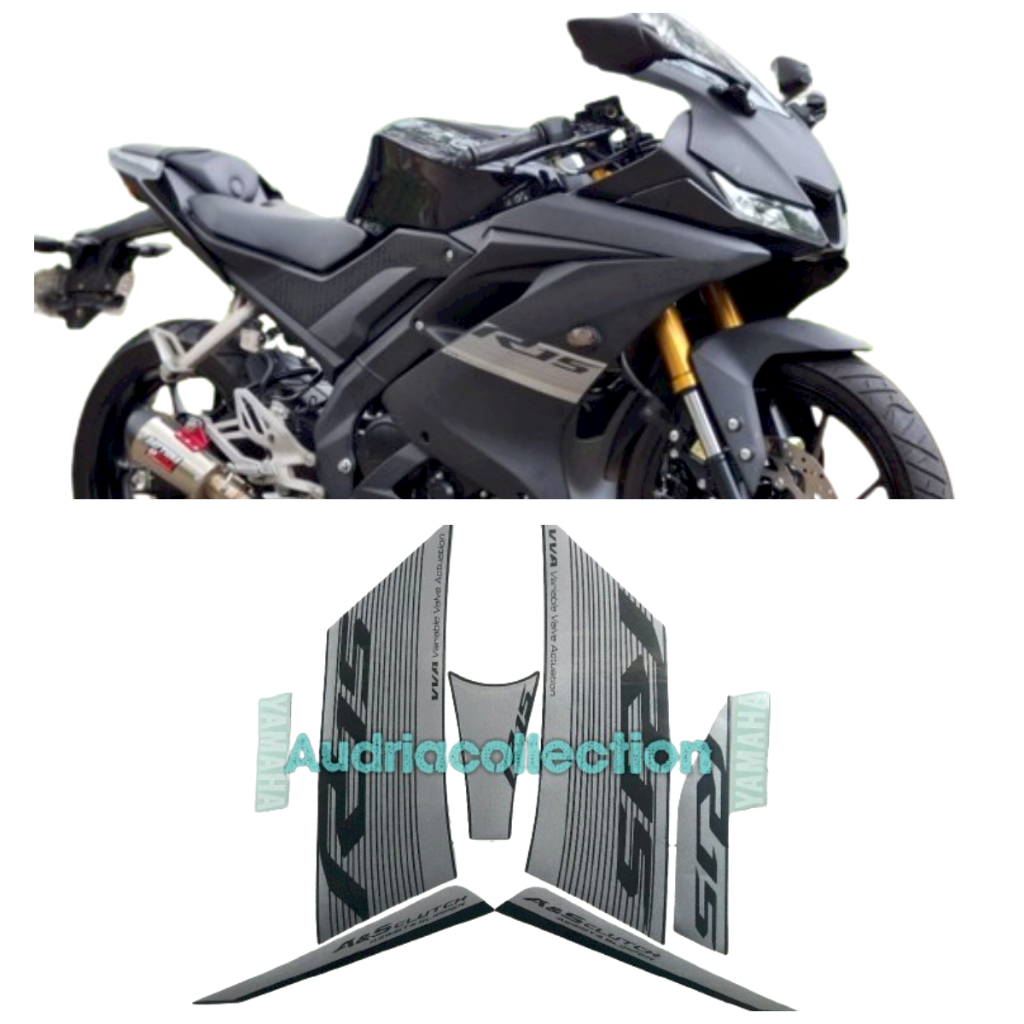 Sticker Striping Motor Yamaha R15 vva 2023 hitam