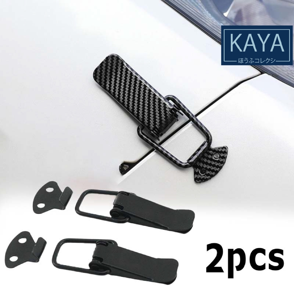 Ba 2pcs Klip Bemper Kecil Klip Bumper Mobil Universal Karbon Bumper Clip Mobil / Motor