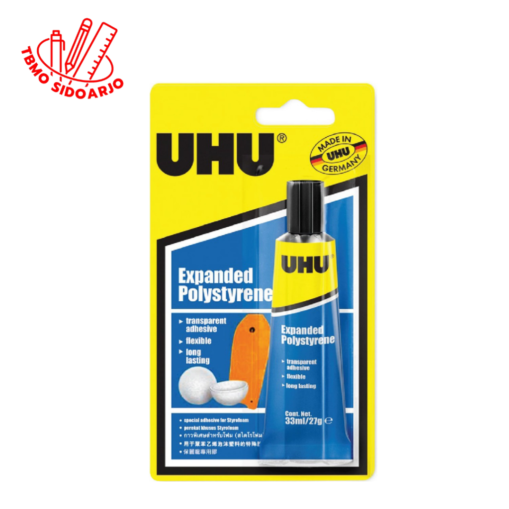

TBMO Lem UHU Khusus Styrofoam Expanded Polystyrene 33ml 137590