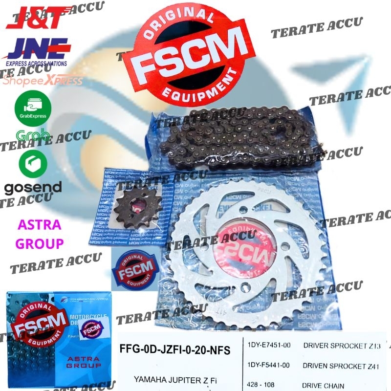 Gear Set Rantai Motor FSCM Jupiter Z1 / FI Astra Otopart Group