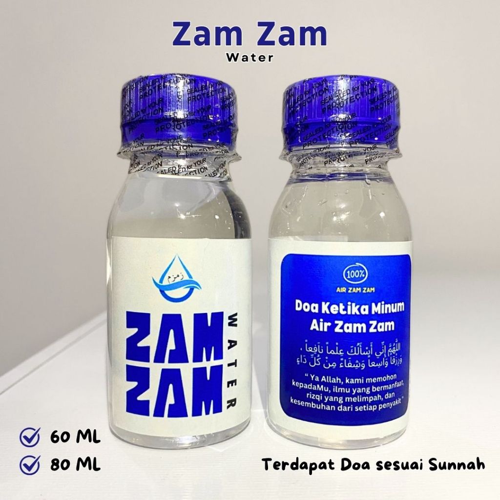 

Air Zam Zam Segel 80 ml Zamzam Water Original Murni terdapat Doa sesuai Sunnah