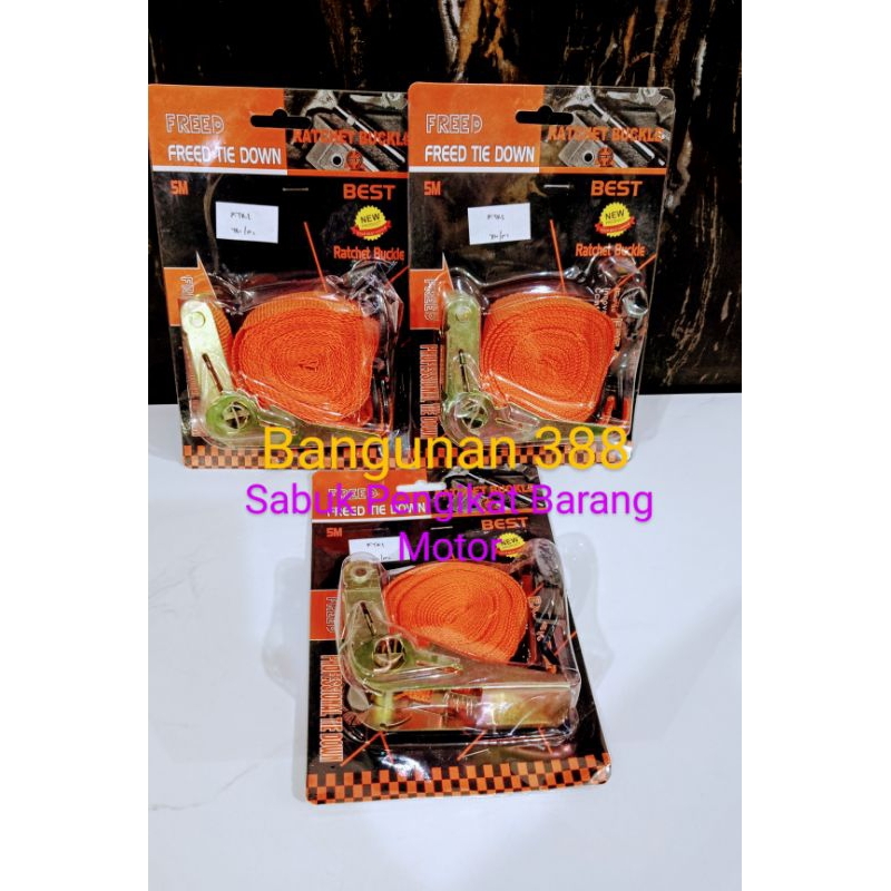 Tali Sabuk Ikat Barang/Kotrek Pengikat Barang Motor/Jepitan Barang Sebaguna
