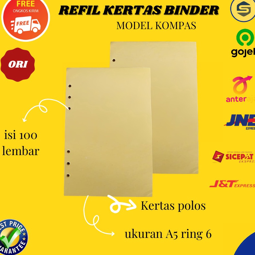 

HJ6 Isi Refil Ulang Kertas Binder Model Kompas Dan Leaf Ukuran A5
