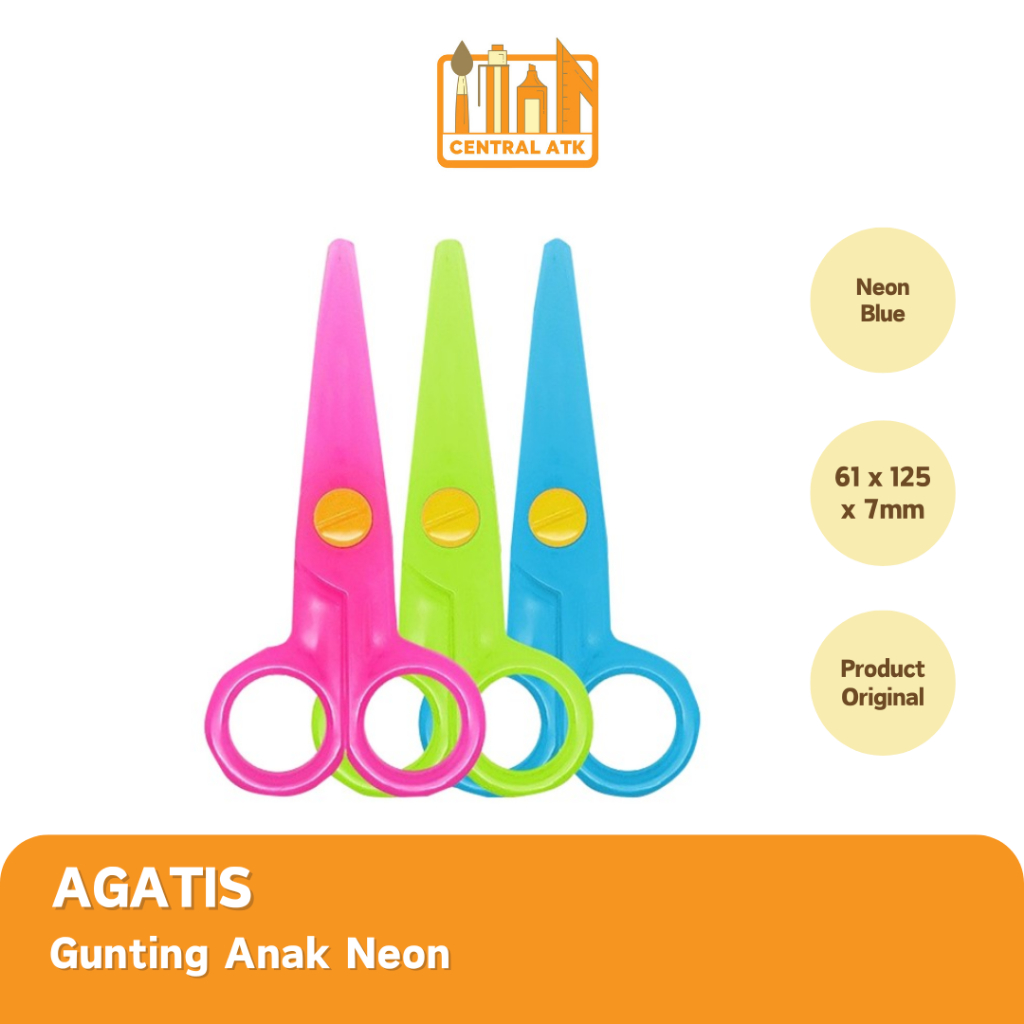 

SCISSORS | GUNTING ANAK AGATIS NEON (1PCS)