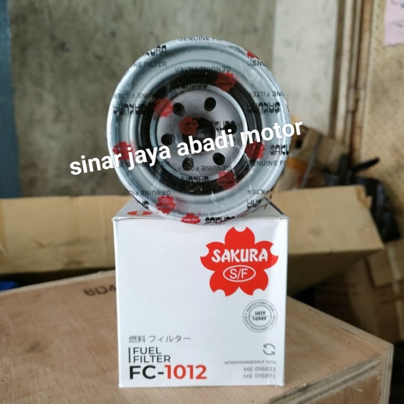 FUEL FILTER SAKURA FC.1012, FILTER SOLAR ATAS MITSUBISHI CANTER PS.100/110/125/136 FUSO 6D14 FIGHTER