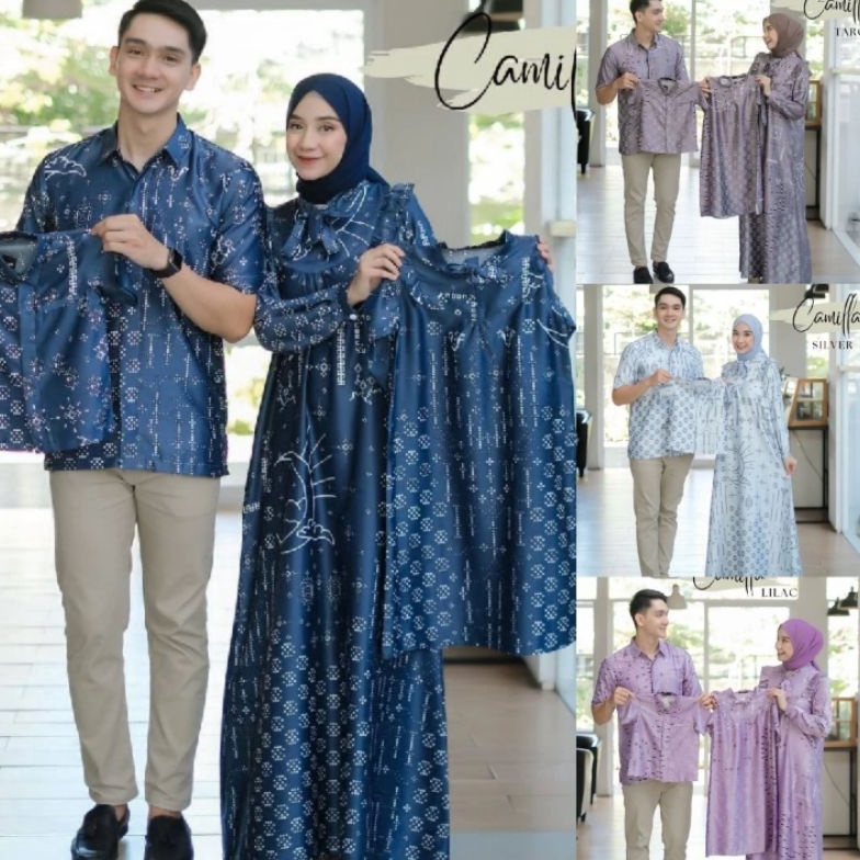 KODE I32N BAJU COUPLE SARIMBITAN KELUARGA MAXMARA SILK PREMIUM GAMIS COUPLE IBU ANAK BAJU KOKO AYAH 