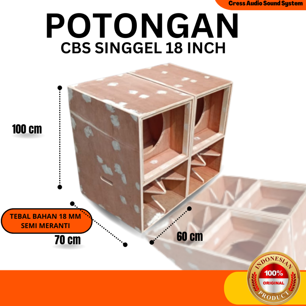 Potongan Box CBS  18 Inch Papan Triplek 18mm