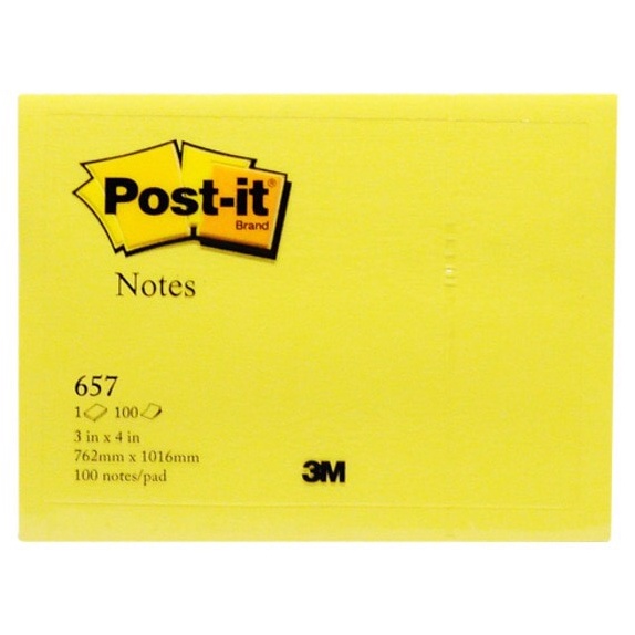 

HJ6 PROMO STICKY NOTE 657 3M PER PAD
