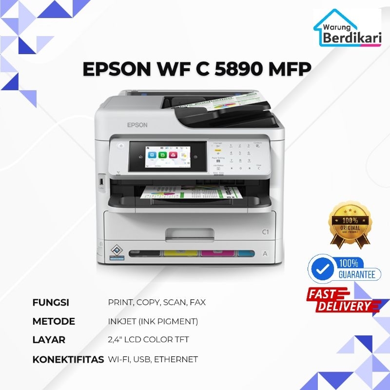 Printer Epson WorkForce Pro WF-C5890 Multifungsi Printer