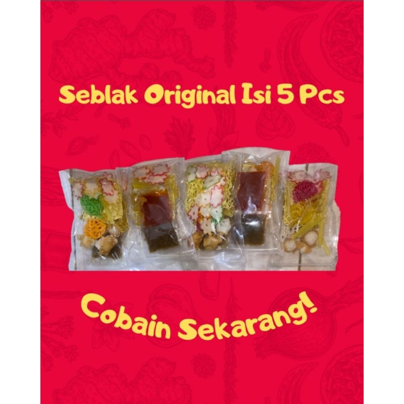 

[Paket Hemat Isi 5 Pcs] Seblak Instan Original Kemasan Polos
