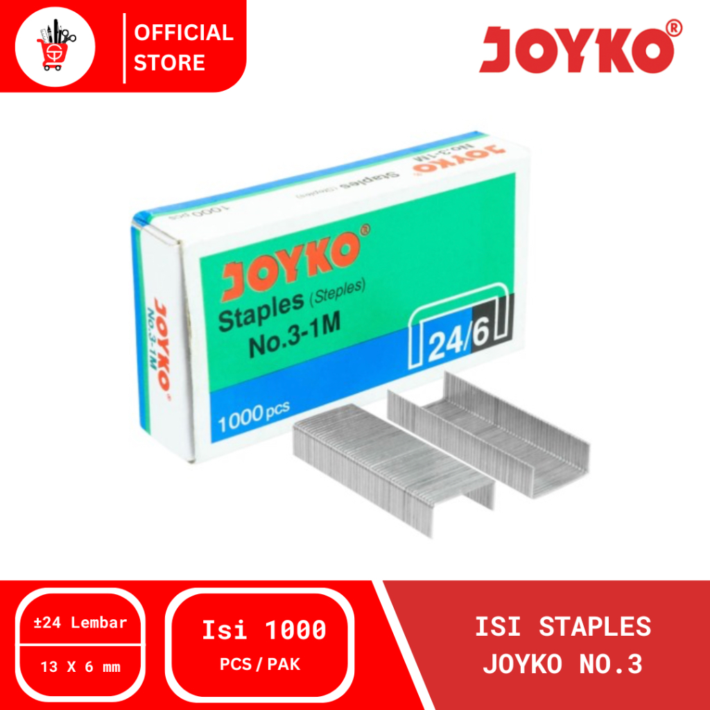 

Staples | Isi Stapler Refill | Stapler Joyko No. 3 (1 PAK)