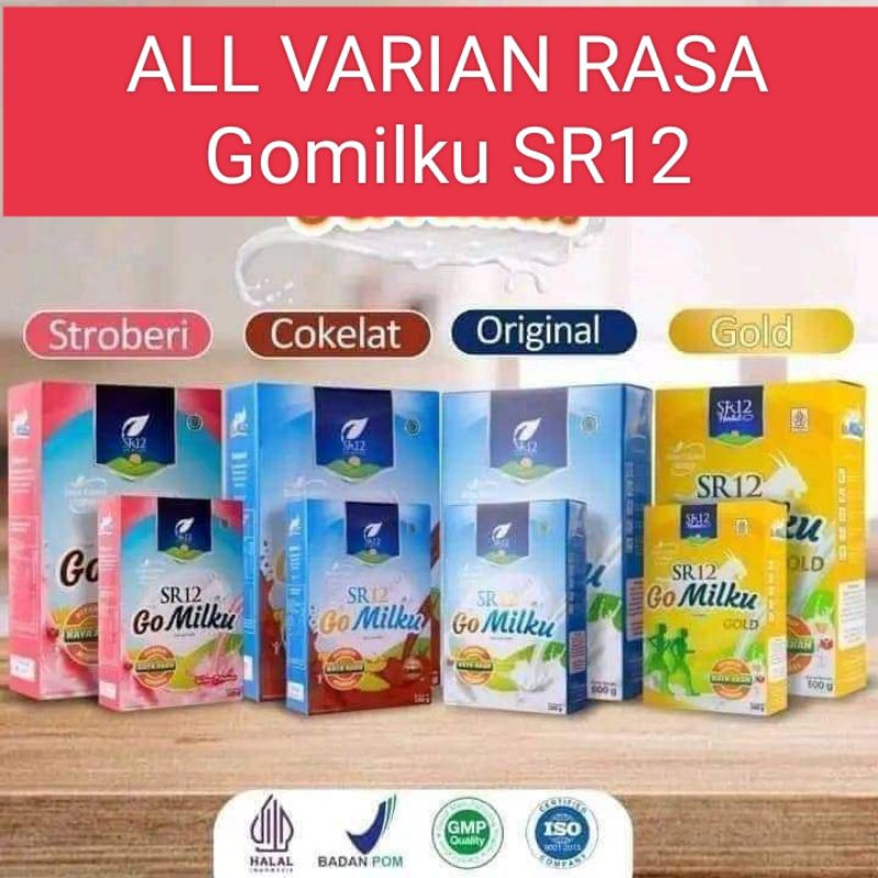 

(GRATIS MADU BOTOL) GOMILKU SR12 SUSU KAMBING ETAWA MEREDAKAN NYERI SENDI
