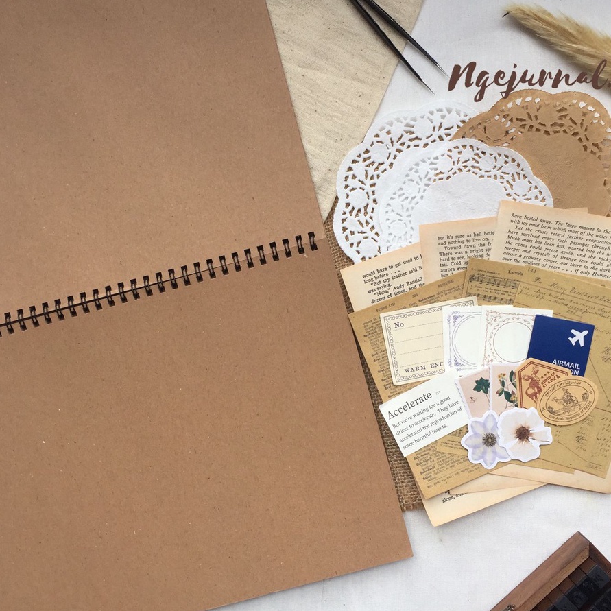 

Promo SCRAPBOOK ALBUM A4 ALBUM VINTAGE ALBUM FOTO AESTHETIC FREE SCRAPBOOK KIT