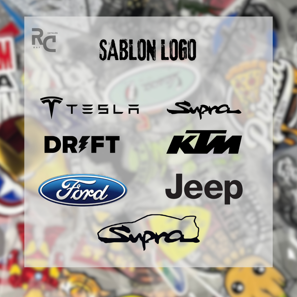 Sablon Stiker DTF Sablon Setrika Gambar Logo Mobil Sport | Jenis Sablon DTF Premium Berkualitas
