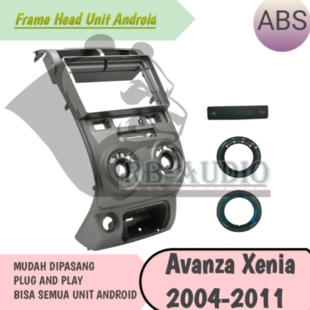 Frame Head Unit Android 9 inch Avanza Xenia lama 2004 - 2011