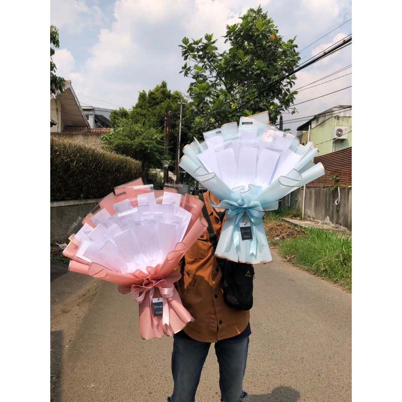 Bouquet Kosongan / Bouquet Ukuran Besar / Buket Jumbo / Buket Uang / Buket Uang Kosongan / Buket Mur