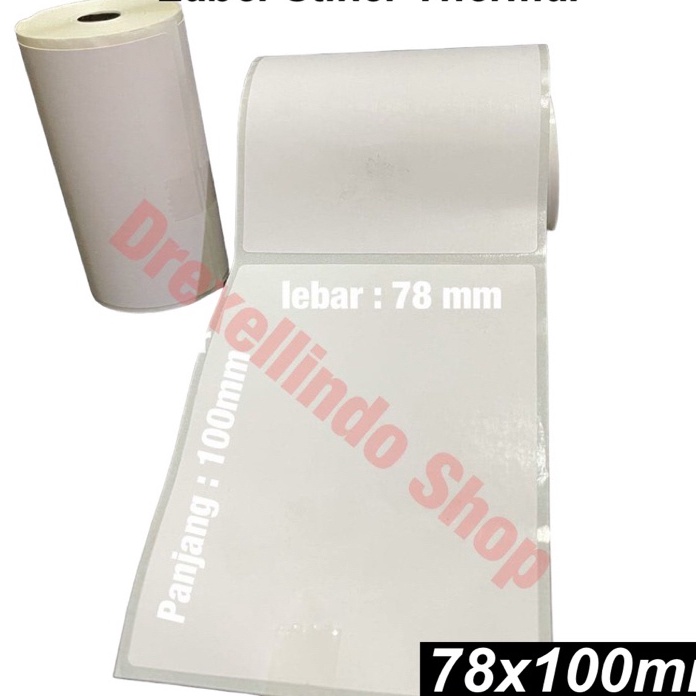 

Murah Kertas Thermal Label Stiker 78x1mm Gap isi 1 lembar