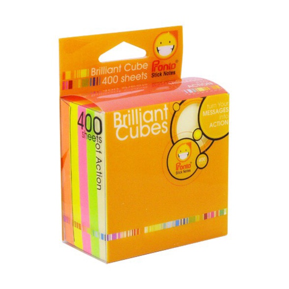 

Grosir PRONTO Brilliant cube 654 Sticky Note 654 pronto warnawarni 75x75mm