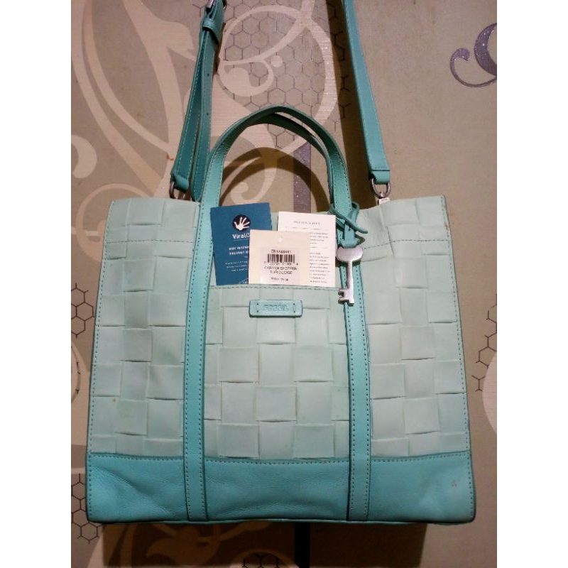 FOSSIL CARMEN SHOPPER TURQUOISE ZB1488441==P❤️