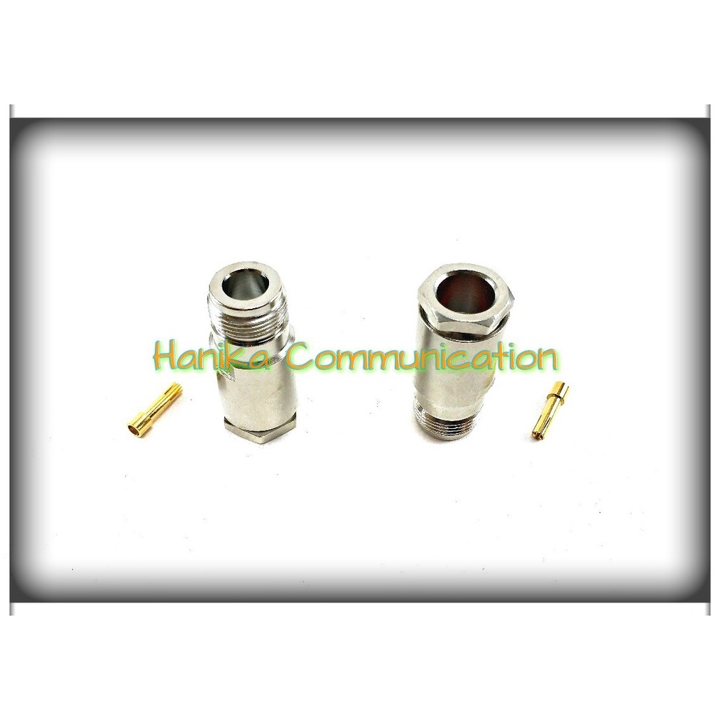 KHUSUS Konektor N Female to RG8 Kabel Koaxial RG8 Coaxial Cable ke Connector