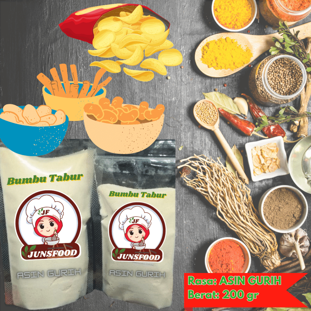 

Bumbu Tabur Asin 200gr JUNSFOOD: Kelezatan Gurih yang Menggugah Selera!