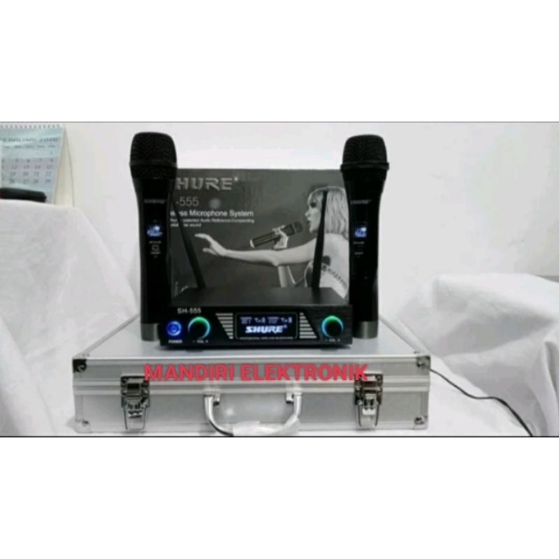 MIC Wireless SHURE SH555 Free Hardcase