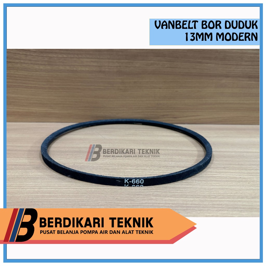 Vanbelt Vbelt V Belt Fan Belt Fanbelt Tali Karet Ban Kipas Pulley Mesin Bor Duduk 13mm 13 mm MODERN