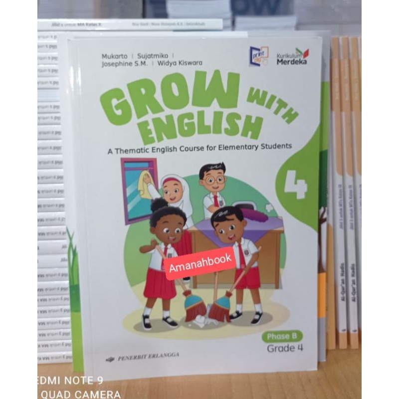 Grow with English Bahasa Inggris SD Kelas 4 Kurikulum Merdeka Erlangga