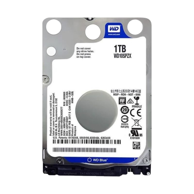 Hardisk 1TB WD Blue Slim Sata 2,5" Baru 0 Days -Hdd 1TB For Laptop Notebook ps