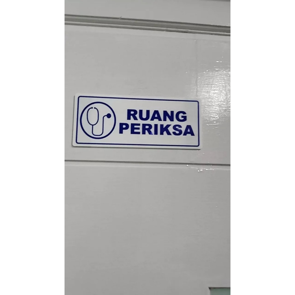 

Papan Akrilik Ruang Periksa | Sign Label Akrilik | Ruang Periksa Akrilik Tinggal Tempel