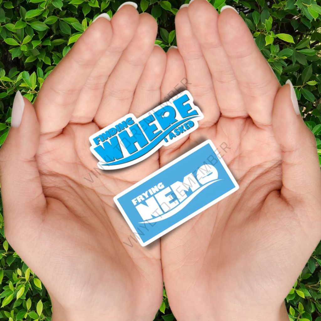 

Stiker Pack Logo Film Movie Frying Nemo Aesthetic Vintage Finding Where I Asked Koper Kulkas