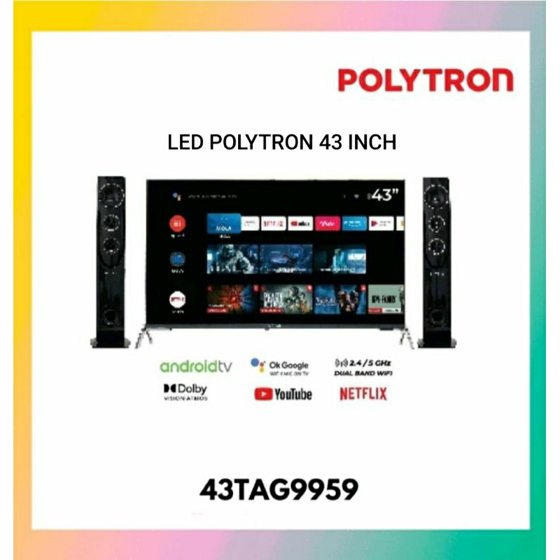 LED POLYTRON 43 INCH PLD 43TAG9959 ANDROID/POLYTRON LED 43 INCH ANDROID PLD 43TAG9959 CINEMAX ANDROI