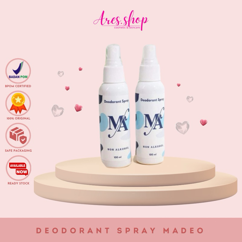 MADEO SPRAY, madeo spray, madeo, penghilang bau ketek, deodorant