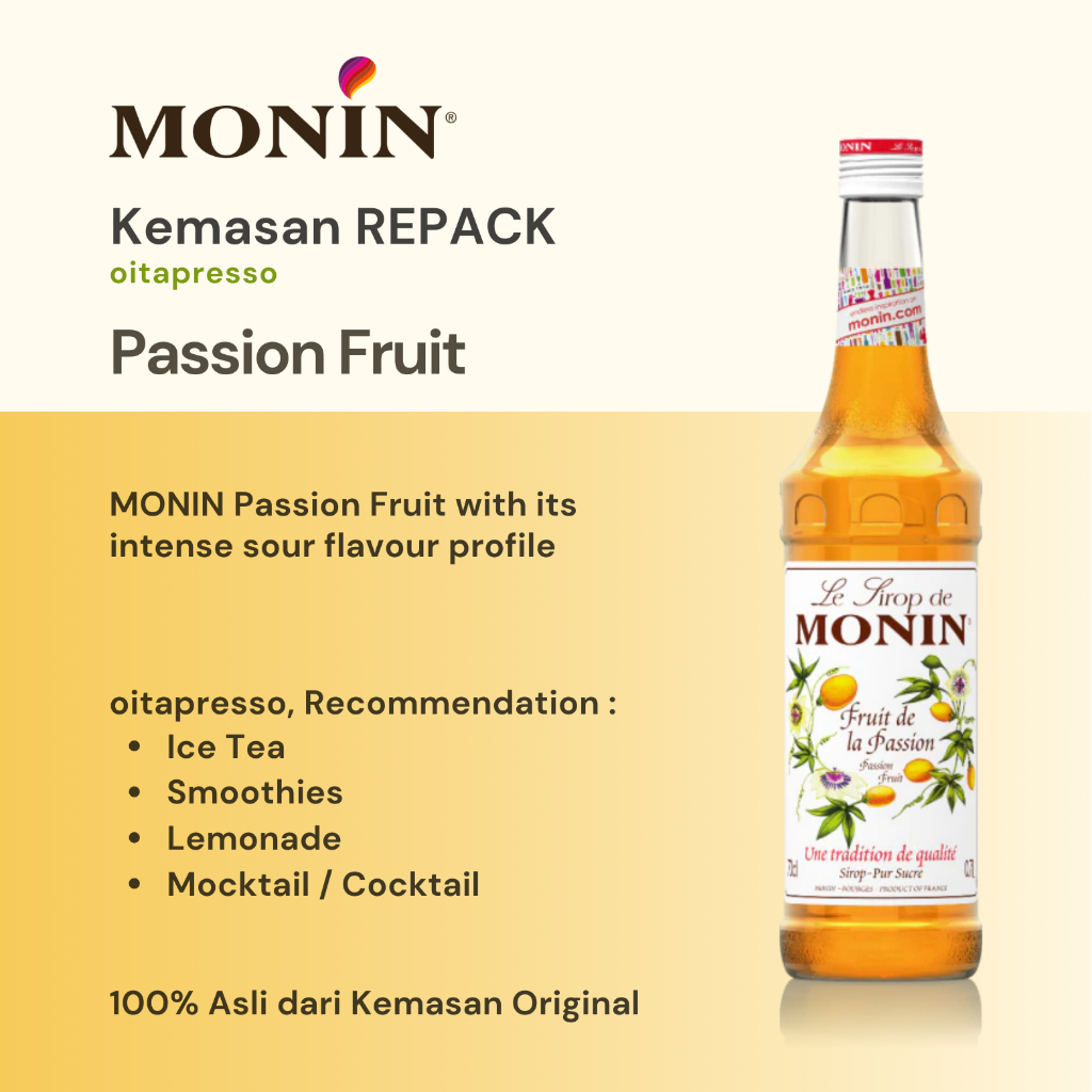 

REPACK - Monin Passion Fruit Syrup [100] g